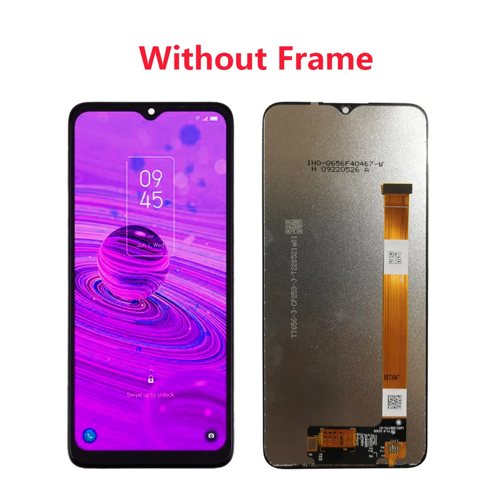 6.6 LCD Touch Screen Display with Frame Digitizer for TCL - Replacement Parts