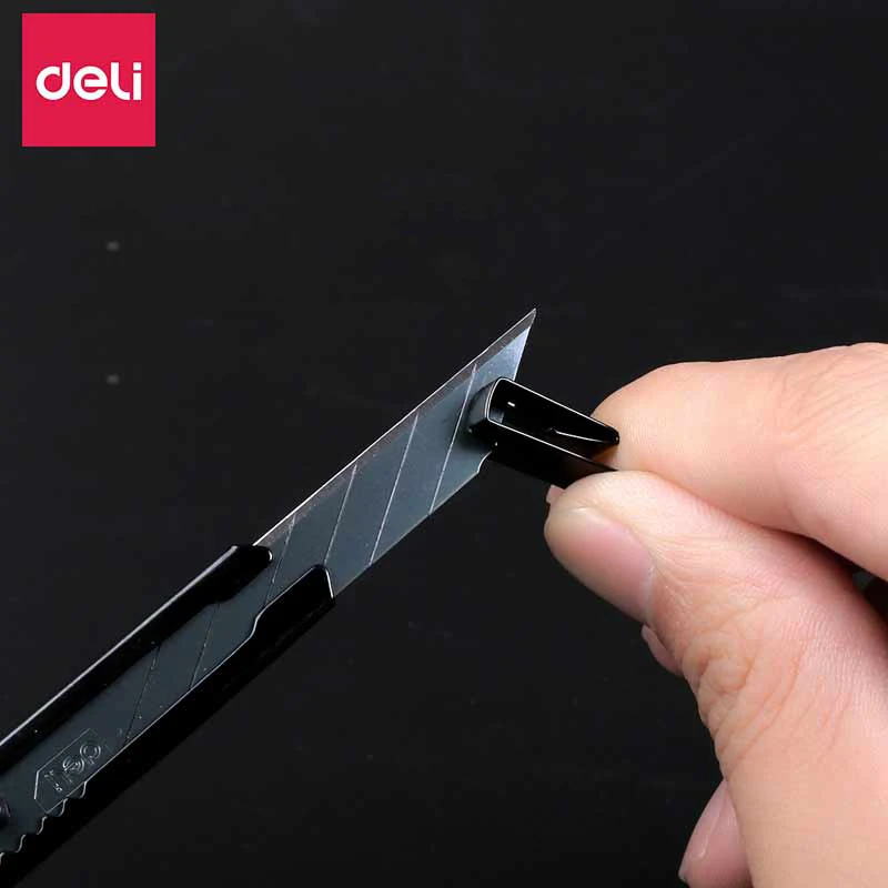 Utility Knife Deli SK5 Carbon Steel Retractable Box Cutter 30&deg; Small Craft Cutting Tools Work sharp Art Supplies Office Gadgets box cutter utility knife cutting knife art knife box opener