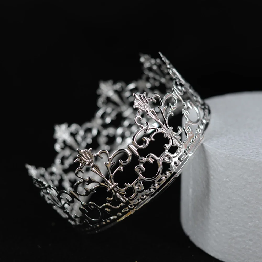 Tiara Gold Color Crown Cake Topper Decoration Wedding Cake Princess Birthday Party Supplies 1pc