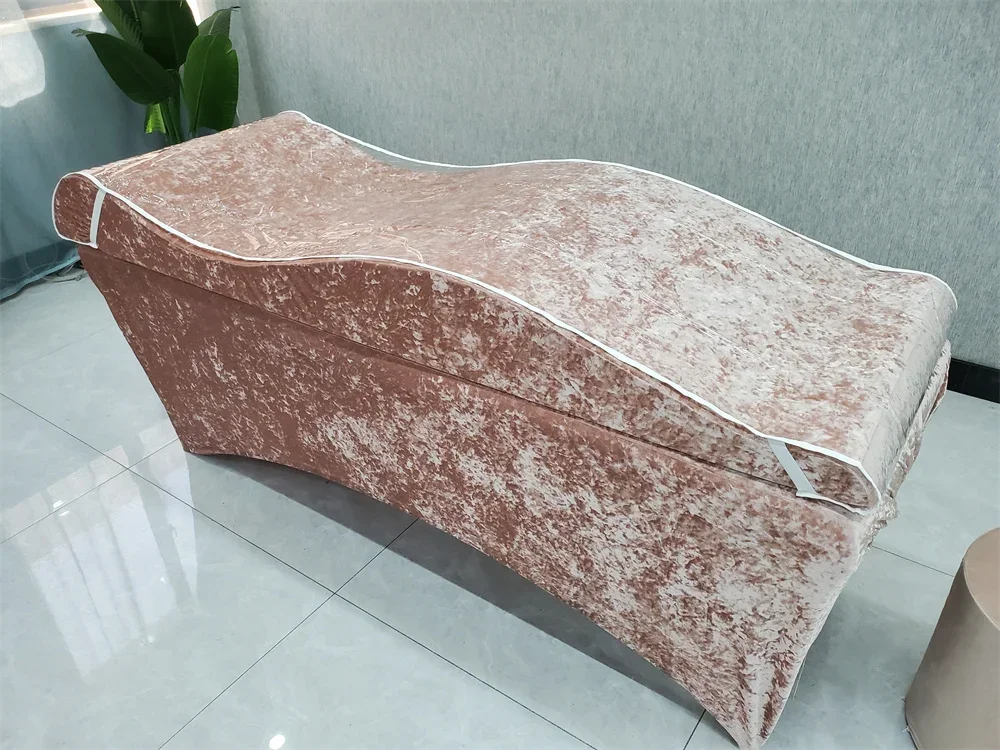 New European Style waves lashes mattress curved Velvet massage bed mattress eyelash lash bed mattrass Topper 6