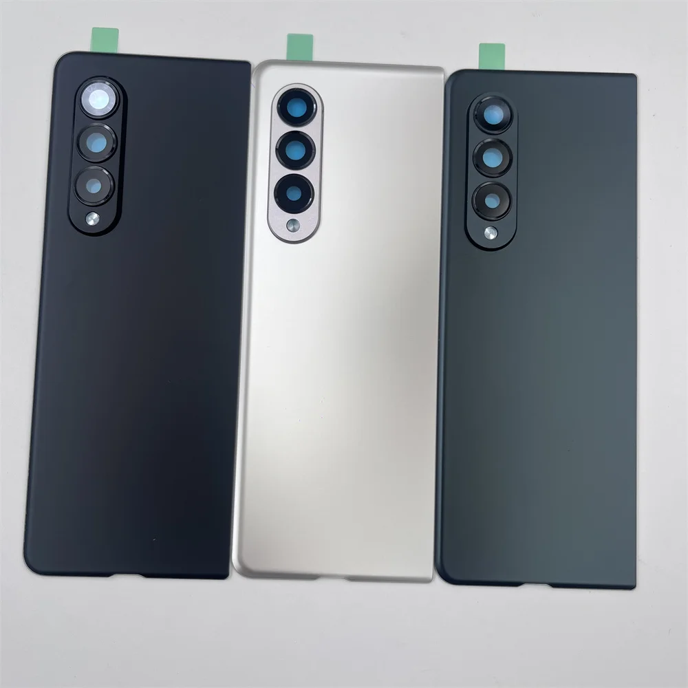 삼성 갤럭시 Z 폴드3 5G SM-F926B/DS 배터리 커버 후면 도어 하우징 패널 수리 부품 및 카메라 렌즈 프레임용 새 후면 유리
