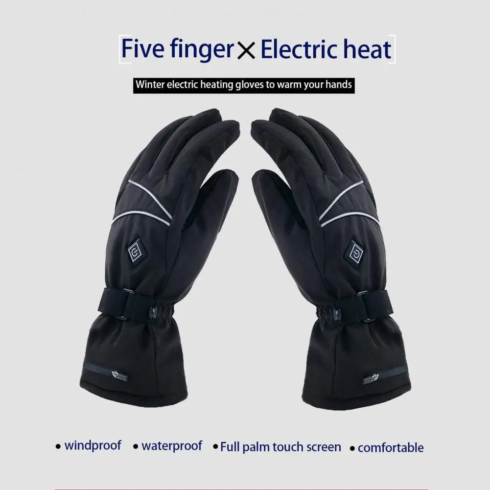 

1 Pair Convenient Heated Ski Winter Gloves Heating Gloves Wear-resistant Keep Warm