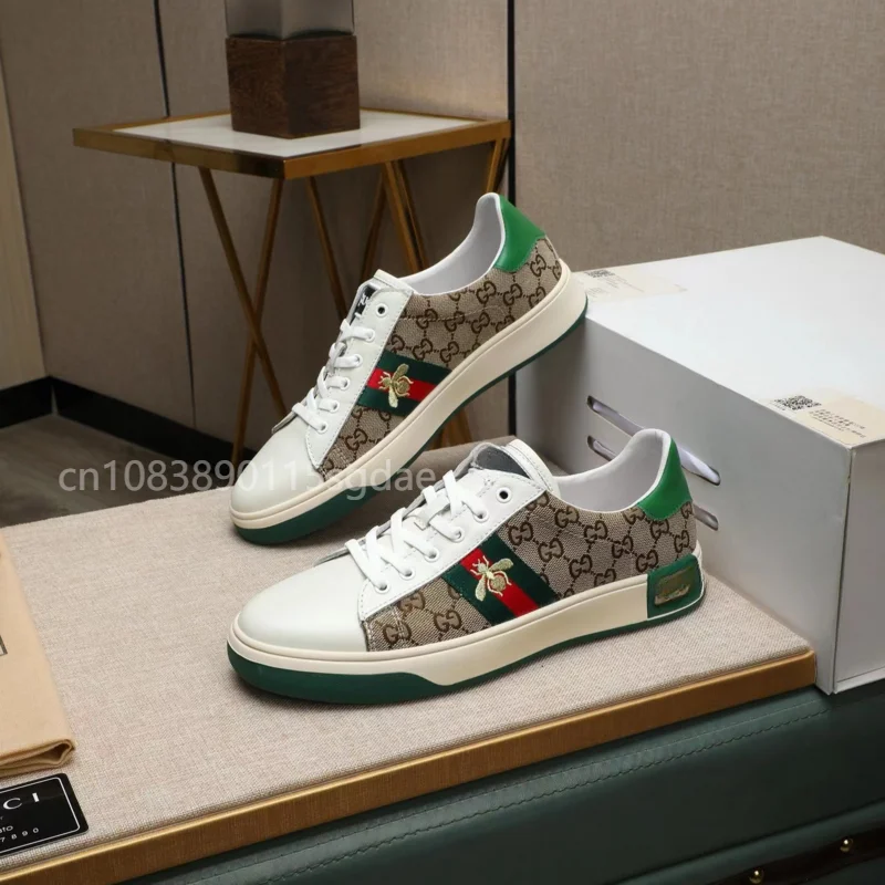 

2024 New Thick Sole Increase Cookie Shoes Casual Printed Small White Shoes Sports Men and Women Couples Board Shoes