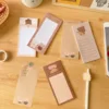 Cookie Scarf Little Bear Long Note Book Cookie Cute Bear Tearable Message Note Memo Book 3