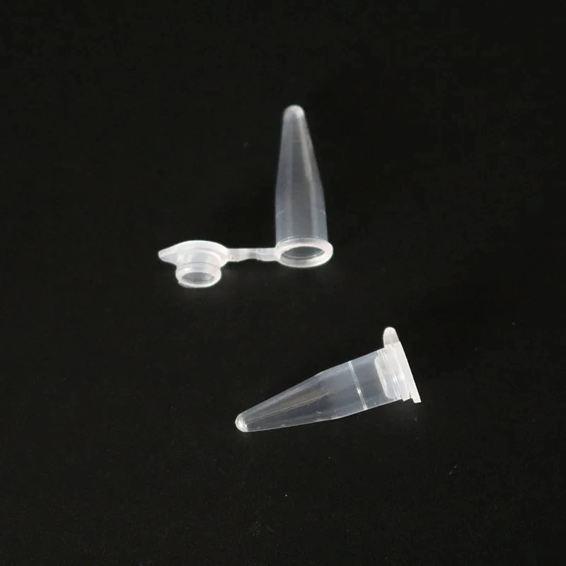 0.2ml Centrifuge Tube Test Tubes Transparent Plastic Tube Container Science Laboratory Test Accessories Lid ,100/500/1000Pc