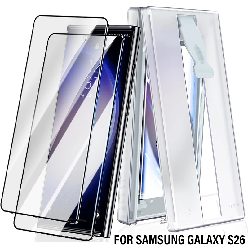 Premium HD Tempered Glass Screen Protector with Easy Installation and Dust-Free Design
