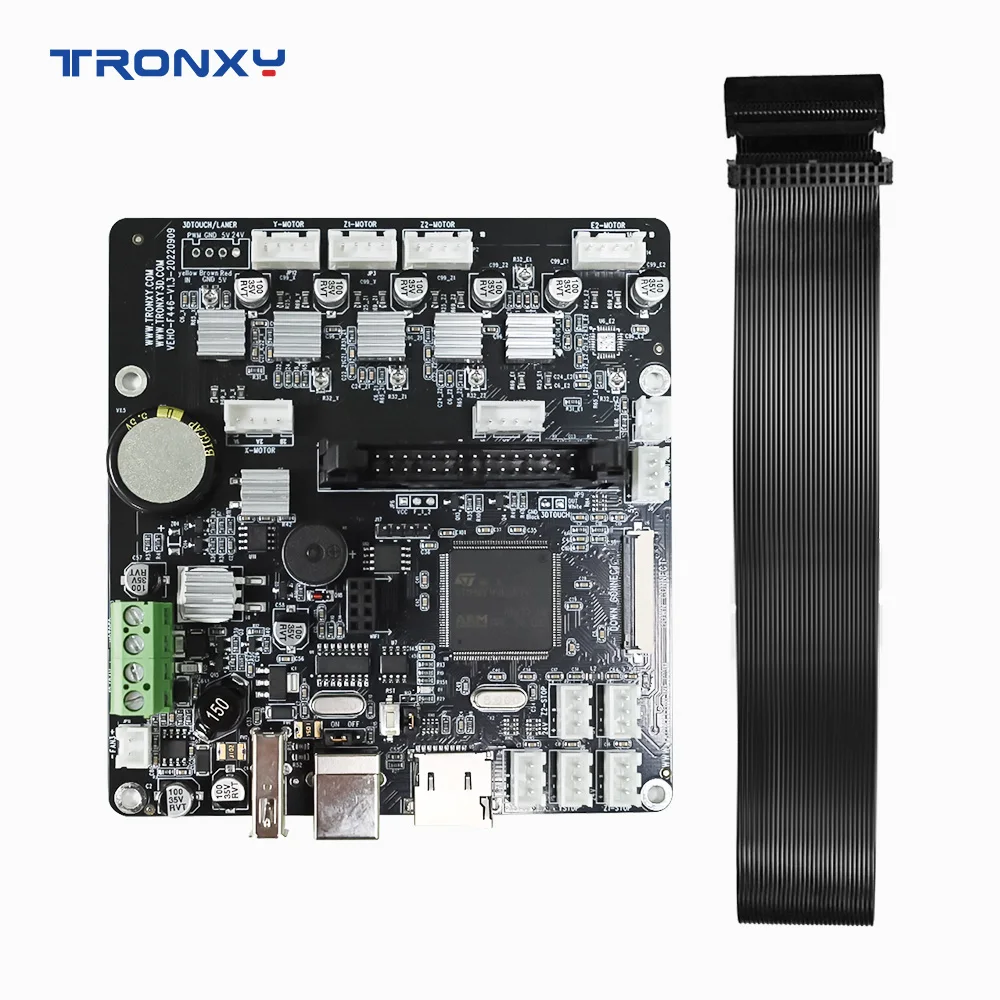 

Материнская плата TRONXY для 3D принтера, для фотографий, фотографий, фотоэлементов, детали, бесшумный контроллер, материнская плата с проводным кабелем