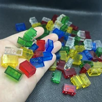 Transparent Clear Brick 1x2 Without Bottom Tube Building Block MOC Parts Toys For Children Compatible 3004 60pcs/Lot 2
