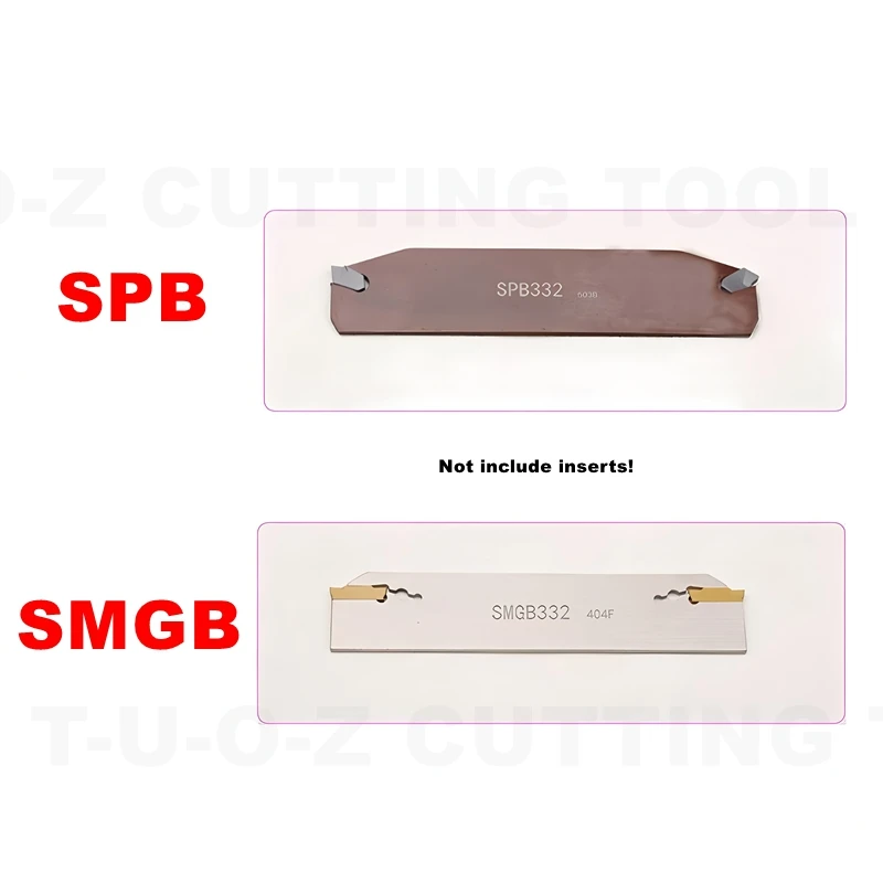 TUOZ CNC 절삭 공구 홀더 SPB332 SMGB226 더블 헤드 CNC 홈 가공 공구 홀더, 충격 저항 스프링 스틸