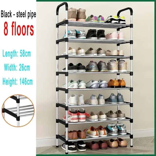 Meuble à Chaussures Métallique 5 Niveaux – Rangement Stable et Élégant pour Maison ou Appartement 8