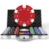Poker Chip Set - Classic 300PCS Poker Set with Aluminum Case, 11.5 Gram Casino Chips for Texas Holdem Blackjack Gambling 1