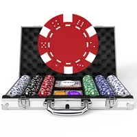 Poker Chip Set - Classic 300PCS Poker Set with Aluminum Case, 11.5 Gram Casino Chips for Texas Holdem Blackjack Gambling 1