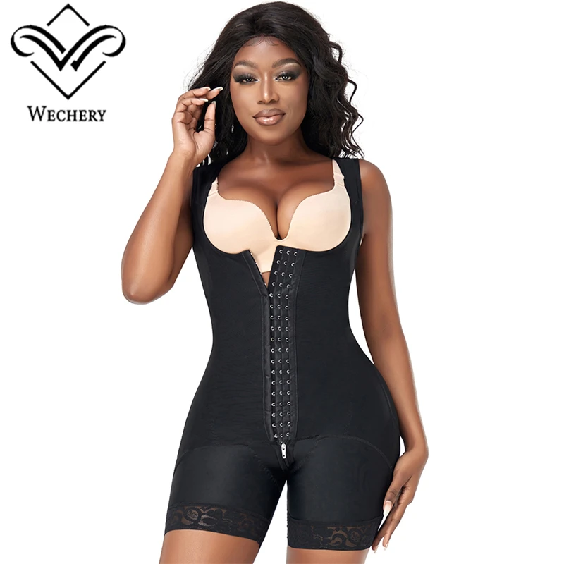 Underbust Shaping Bodysuit Women Body Shaper Compression Jumpsuit Underwear Slimming Shapewear Flat Belly Black Nude Butt Lifter