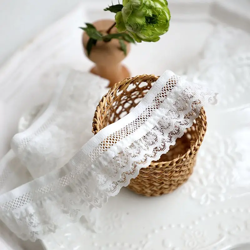 סרט לקצץ תחרה אלסטי עבור עבודות תפירה, אביזרים בעבודת יד, הלבשה תחתונה diy תחתונים, 4 ס "מ רוחב, 2 יארד/הרבה