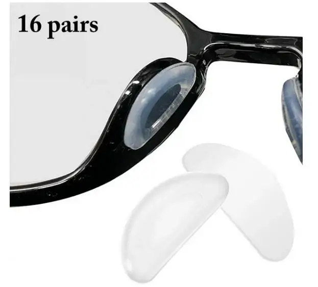 

16 Pairs Eyeglasses Nose Pad Eyewear Nose Pad Eyeglasses Silicone Nose Patch Eyeglasses Accessories Glasses Patch