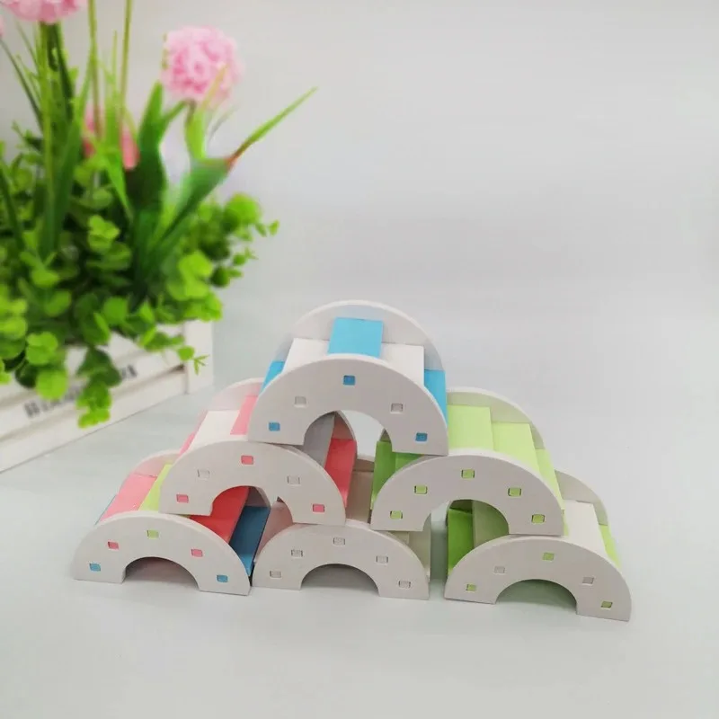 

Hamster Ladder Rainbow Bridge Pet Toys Plastic Bridge Hanging Toys Small Animals Cage Accessories Cute Pet Gifts Product