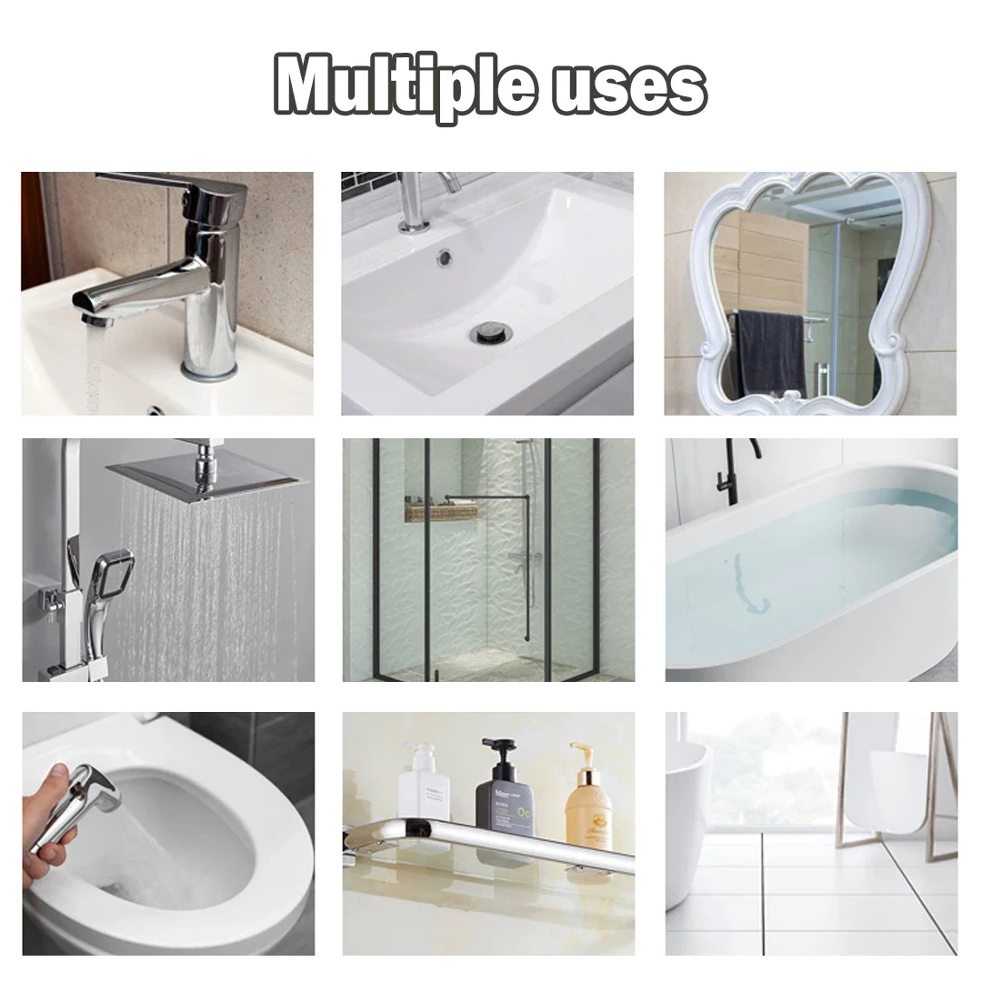 Water Spot Remover Bathroom Glass Cleaner Mineral Deposit Cleaner Stainless Steel Soap Shower Doors Bathtub Sink Mirror