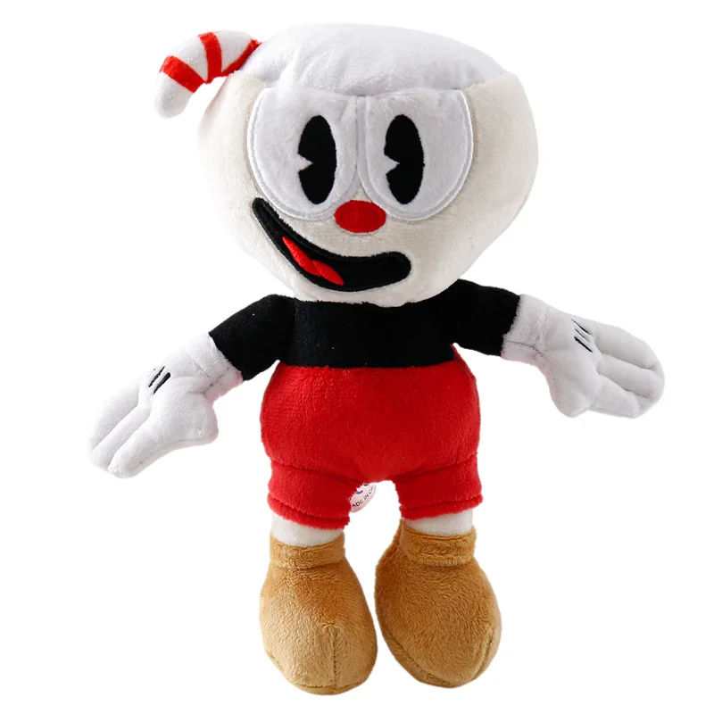 20-36cm Cuphead 인형 악마 보스 킹 주사위 캡틴 호크 게임 주변기기 플러시 장난감 장식 인형 게임 연인 선물