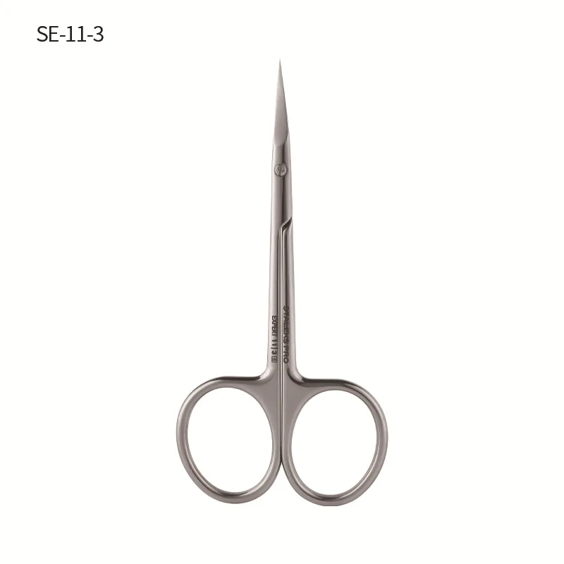 STALEKS Pro Expert 11 Type 1 High Quality Nail Cuticle Scissors Stainless Steel Eyebrow Scissors Trim Nose Hair Makeup Tools 6