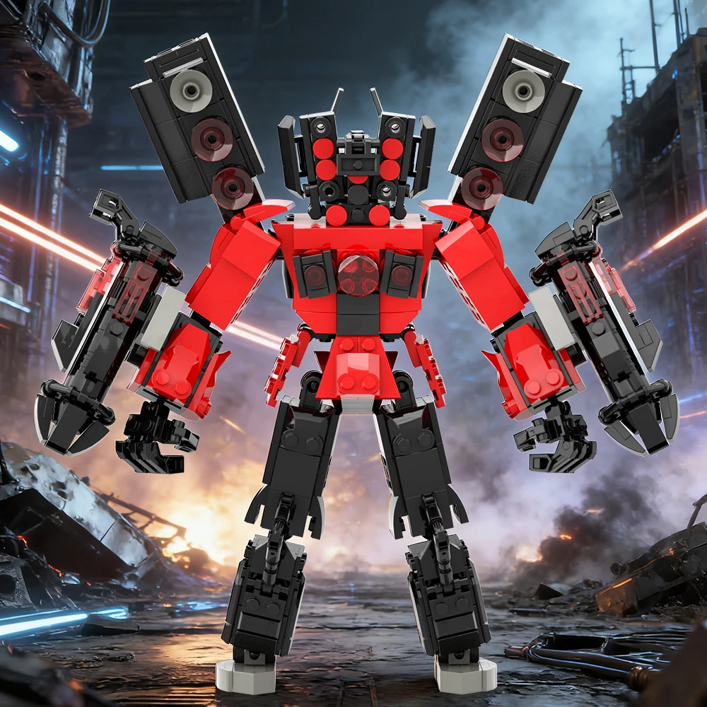 Neue Skibidii Toiletten Action-figuren Bausteine Titan TV König Speakerman Kameramann Bau Spielzeug für Kind Weihnachten Geschenk