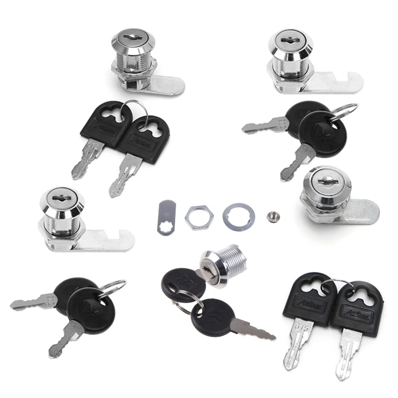 10-30mm Lock Filing Cabinet Post Mailbox Drawer Cupboard Locker 2 for Key