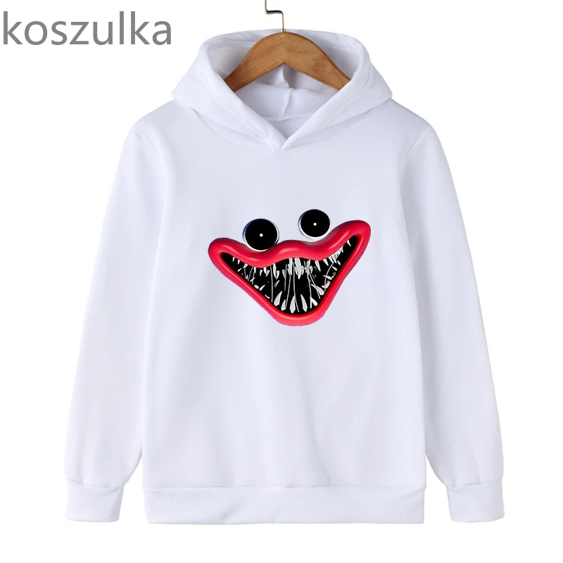 hooded shirt for kids Kids Poppy Playtime Hoodie Harajuku Boys Girls Fashion Huggy Wuggy Sweatshirts Anime Sweatshirts Kids Long Sleeves Cotton Hoodie youth hooded sweatshirts