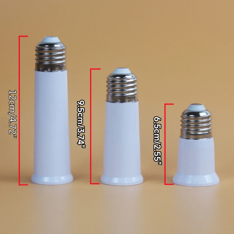 Lamp Socket Extender E27 to E27 65mm 95mm 120mm For Medium Light Bulb
