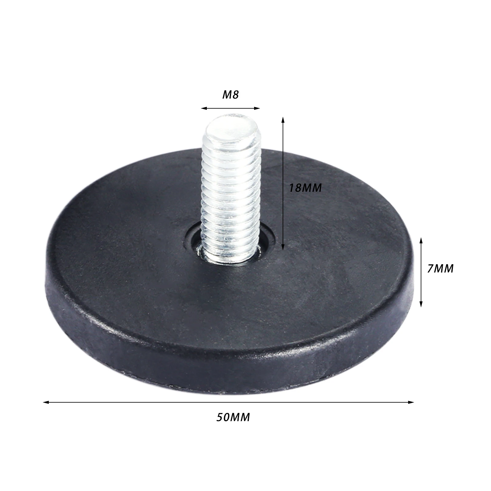 Adjustable Black Leveling Furniture Feet – Set of 4