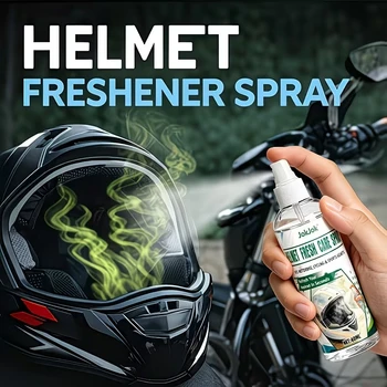Spray Deodorante Rinfrescante per Caschi, Pulizia Rapida Senza Acqua, Anti-Congestione e Freschezza a Lunga Durata, Formula Delicata Non Irritante