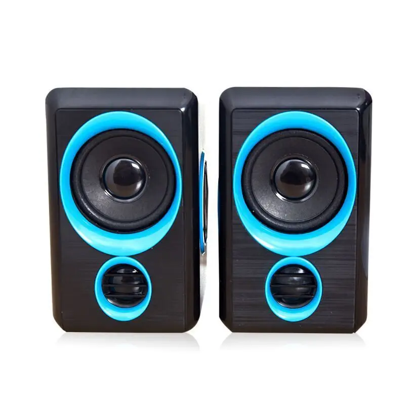 Computer Desktop Speaker Stereo Bass 2.5 Inch Speaker Dual Diaphragm 2.0 USB Wired Multimedia Music Speakers