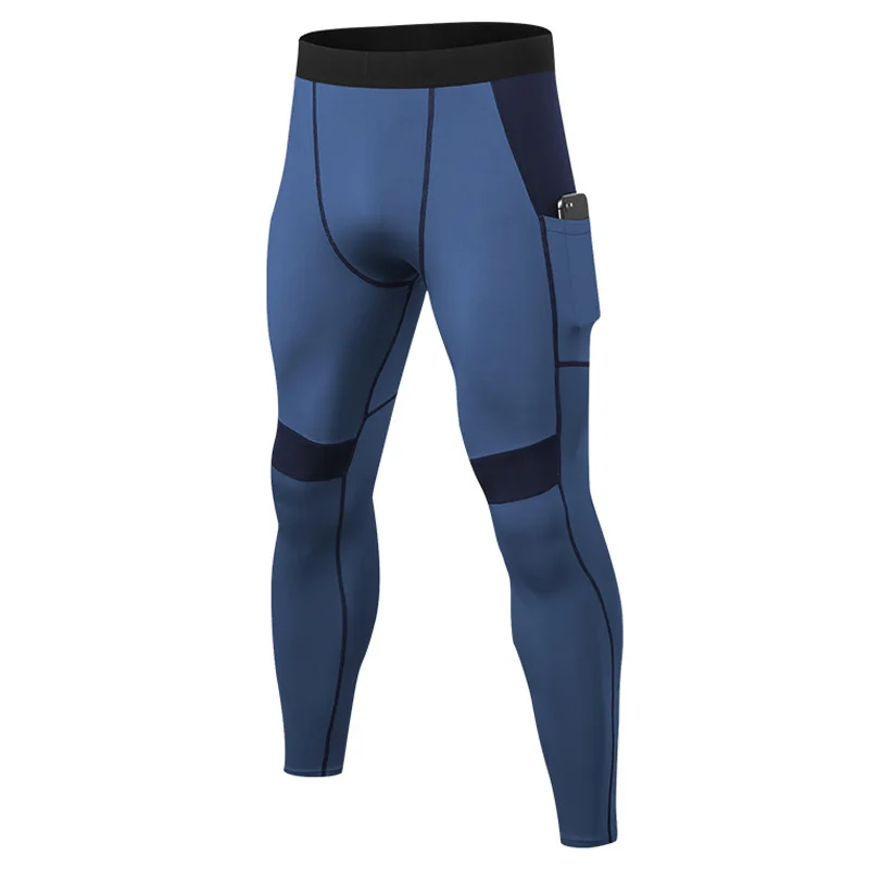 Men's Thermal Trousers with Pocket Breathable Underpants Fitness Leggings Marathon Tights Jogging Sweatpants Male Running Pants