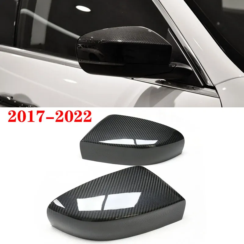 

For Maserati Ghibli & Quattroporte Carbon Fiber Rearview Mirror Housing Cover Dry Carbon Adhesive Mirror Cover 2013-2016 2017+