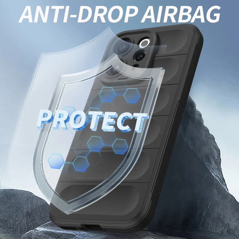 Shockproof Liquid Silicone Soft Case with Camera Protector