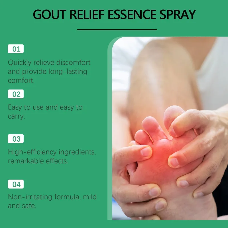 Gout Relief Eeeence Spray Lumbar Pain Relief Activate Circulation Spray Knee Joint Cervical Spine Waist Back Spine Cooling