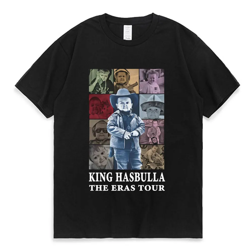 

King Hasbulla The Eras Tour T Shirt KingHasbulla Print T-shirt Men Woman's Fashionable Cotton Short Sleeves Tee Shirt Streetwear