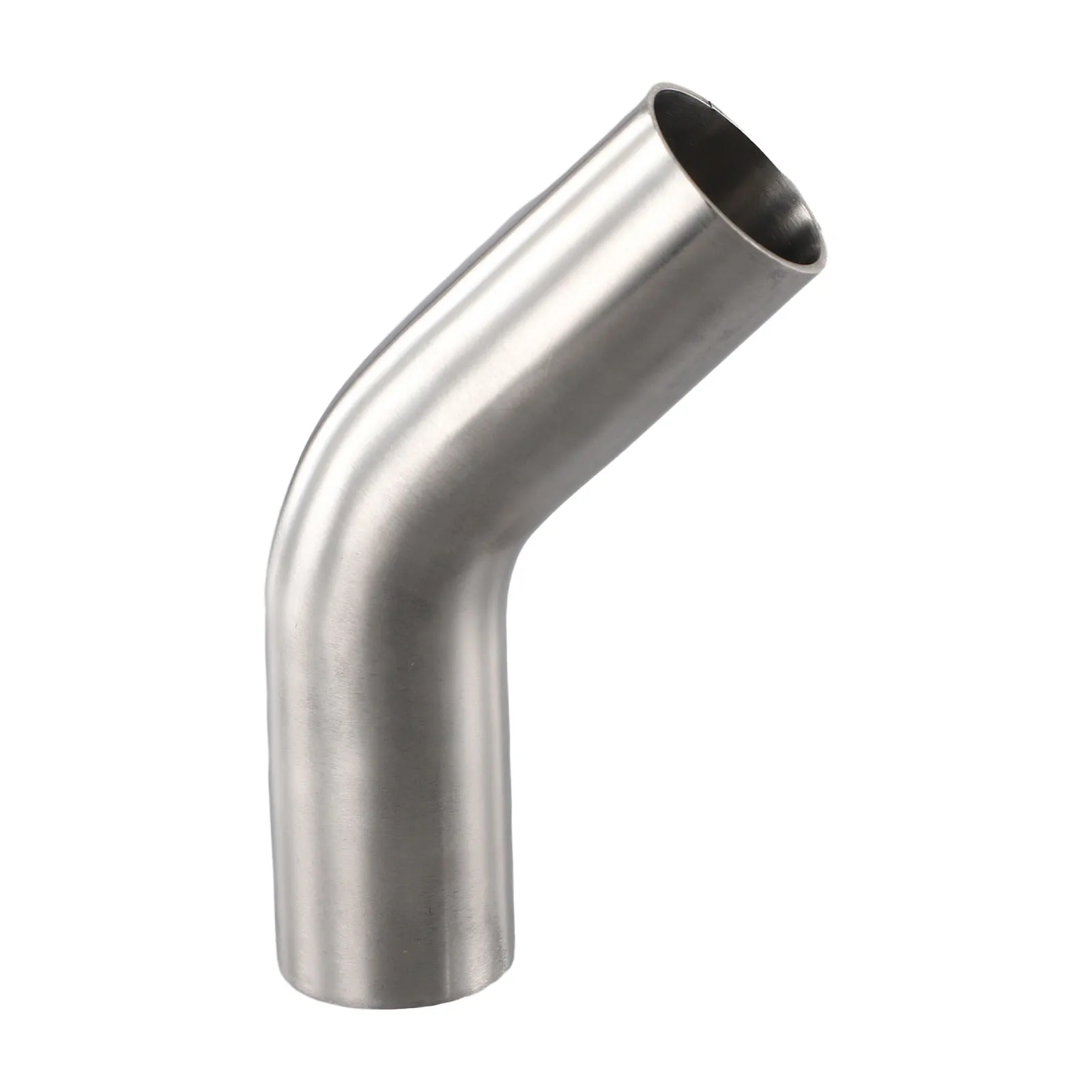 Elbow 45° Degree Bend Exhaust Pipe Versatile Stainless Steel Polished 19-51mm Automotive Exhaust Pipe Connection Fittings