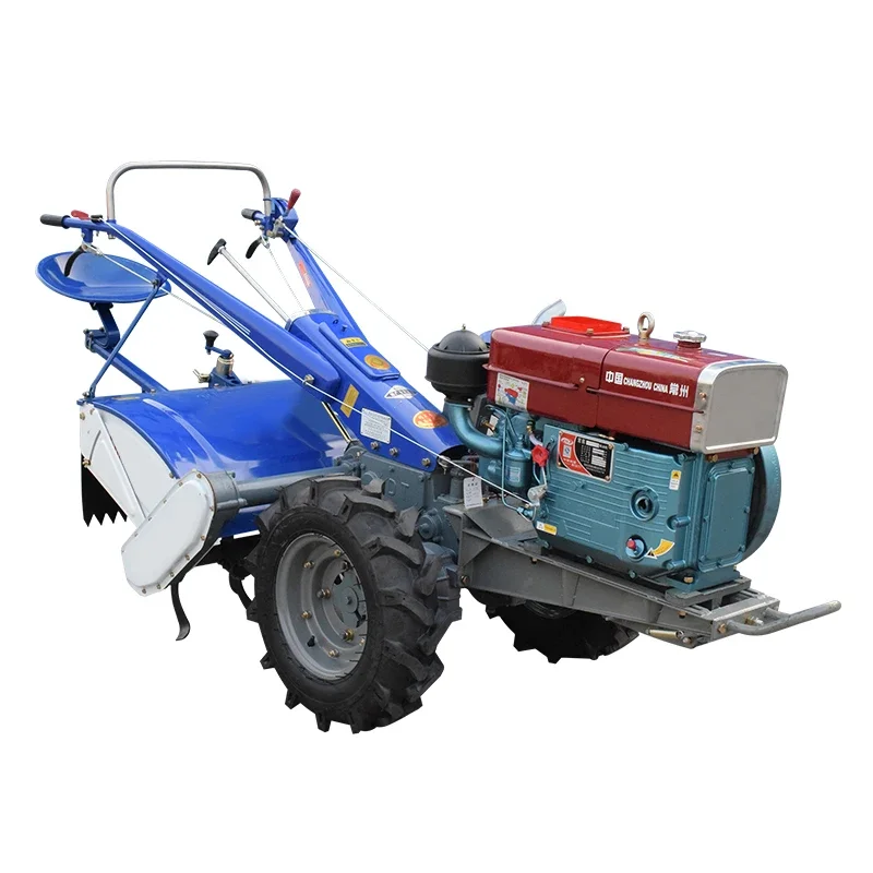 

15hp Diesel Engine Power rotary Tiller Hand Walking Tractor