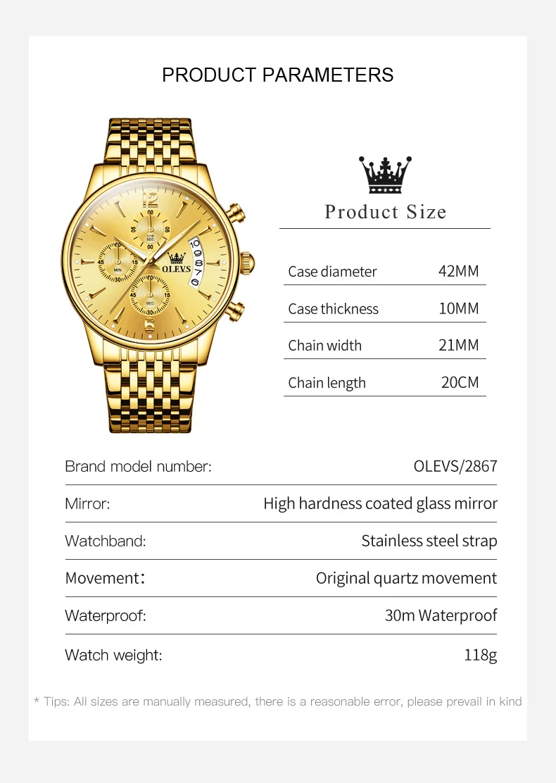 OLESV 2867 Men's Watch description image 6