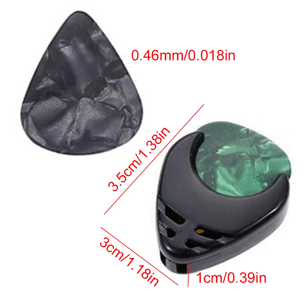 15 Pcs Electric Guitar Picks with Guitar Pick Holder Pick Plectrums Bass Acoustic Electric Accessories