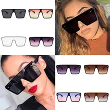 

Fashion Oversized Square Sunglasses Female Retro Gradient Big Frame Sun Glasses Large Frame Square One Piece Sunglasses
