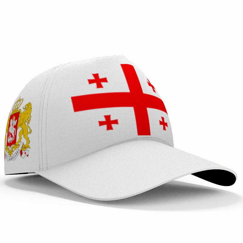 Georgia Male Youth Diy Free Made Name Number Geo Nation Flag Ge Print Photo Georgian Republic Country Baseball Cap
