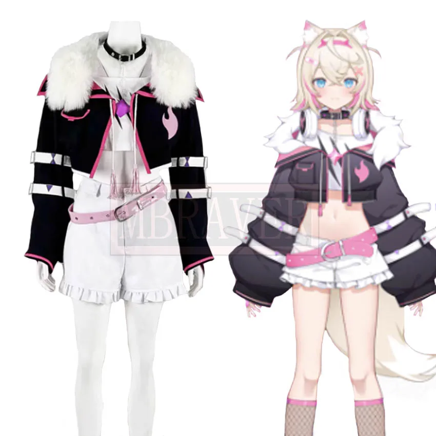 

Youtuber VTuber Hololive EN безысгард фувава и Мококо Косплей Костюм женский Рождественский Хэллоуин на заказ любой размер