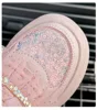 Korean Style Princess Shoes For Girls Rhinestone Sequins Bling Children's Sport Shoes Soft-soled Sneakers For Kids Fashion Shoes 3