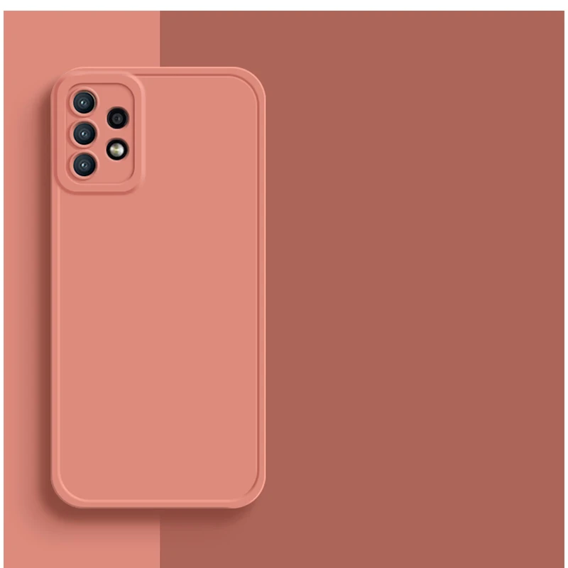 Square Frame Silicone Protection Case for Samsung Galaxy – Soft and Durable Cover