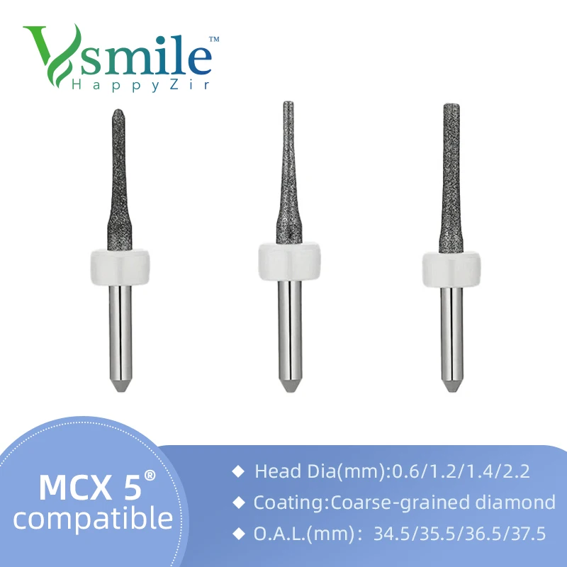 Фрезерные боры Sirona MC X5 DC/DLC совместимые с CADCAM для фрезерования стоматологического