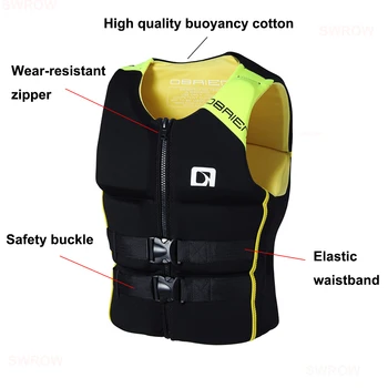 Kayak Life Vest Adults Surf Life Jacket Jet Ski Motorboats Wakeboard Raft For Boats Fishing Vest Swimming Drifting Water Rescue 2