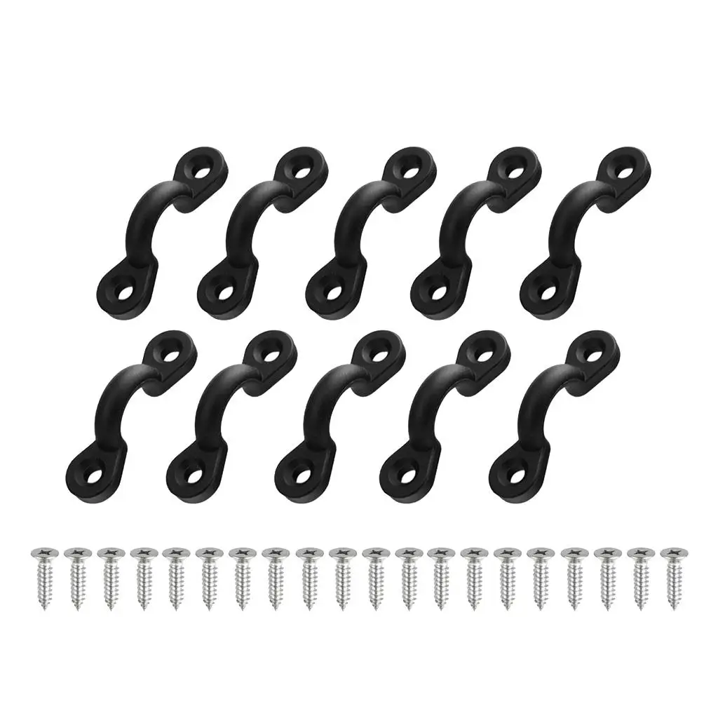 

10PCS Sheet Pad Eye Fastener Straps Nylon Maine Boat Sailing Accessories