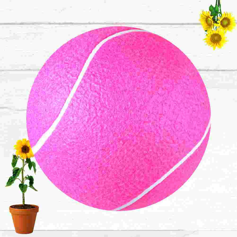 

8-inch Giant Inflatable Tennis Flannel Ball Kids Educational Playing Toys Parents-children Interaction Toys Ball for Home