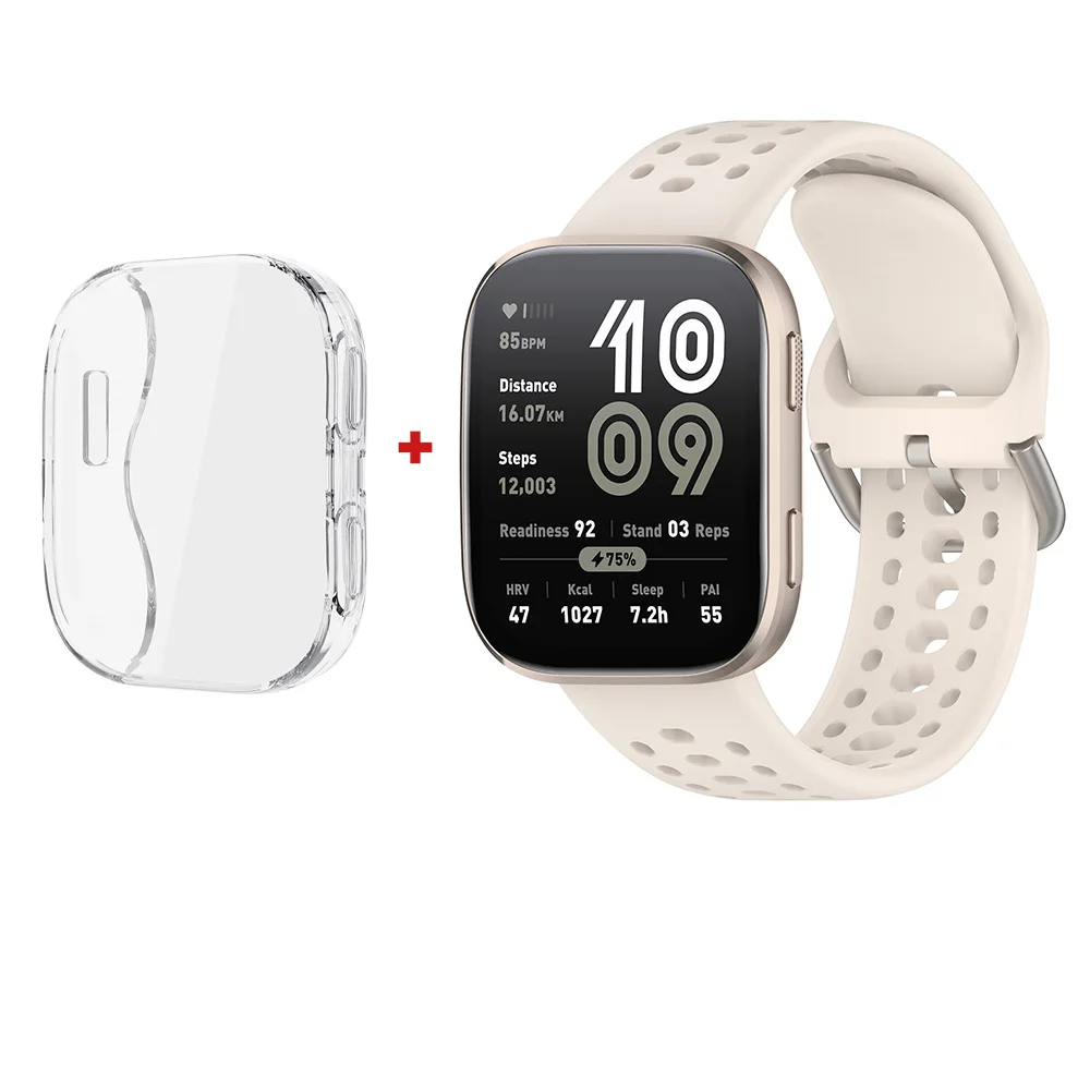 TPU Protective Case with Strap and Full-Coverage Screen Protector