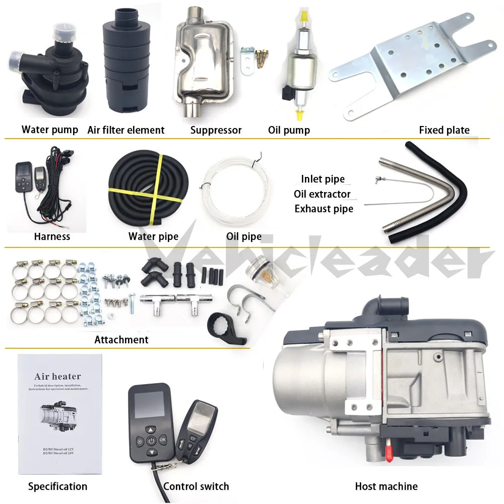 12V 5KW Two-way remote control Air Heater Mobile Remote Control